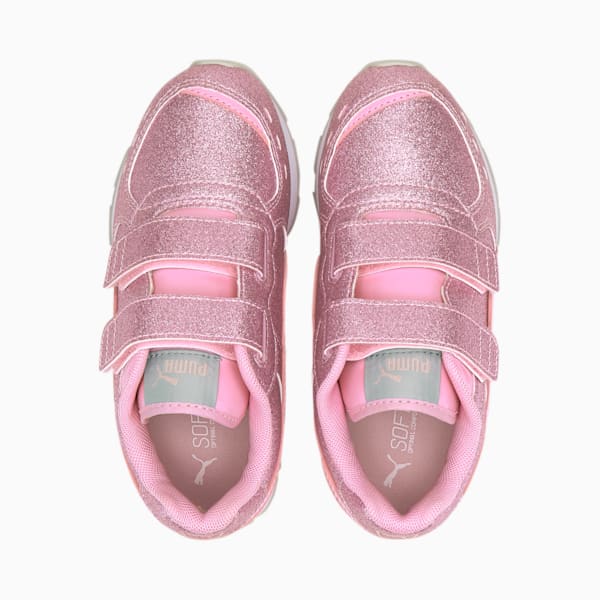 Vista Glitz Little Kids' Shoes, Pale Pink-Pale Pink-Peachskin-Puma Silver, extralarge