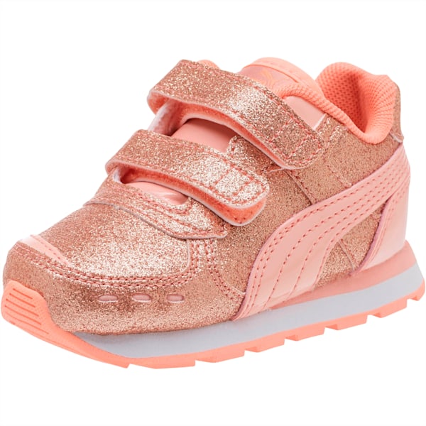 Vista Glitz Toddler Shoes, Peach Bud-Bright Peach-Puma White, extralarge