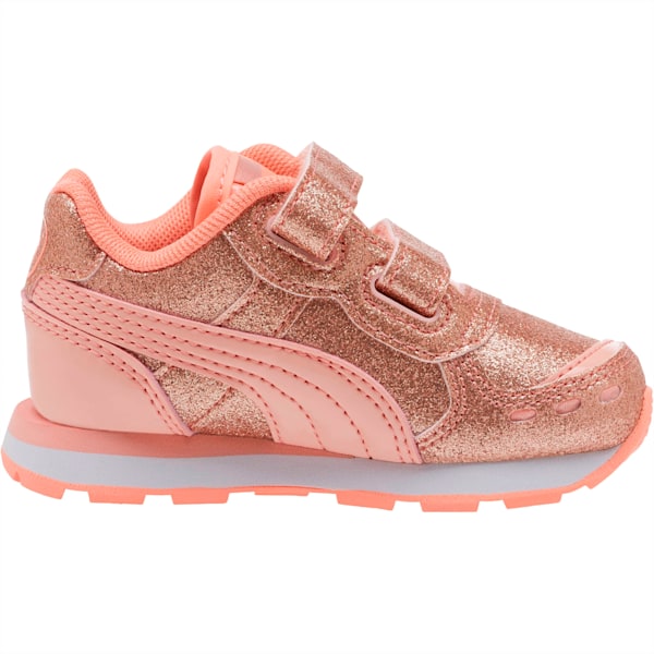 Vista Glitz Toddler Shoes, Peach Bud-Bright Peach-White, extralarge