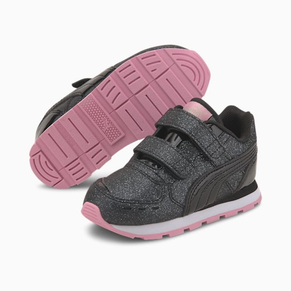 Tensi Bebés Vista Glitz V, Puma Black-Puma Black-Pale Pink, extralarge