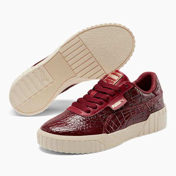 Cali Croc Women's Sneakers, Pomegranate-Pomegranate, extralarge