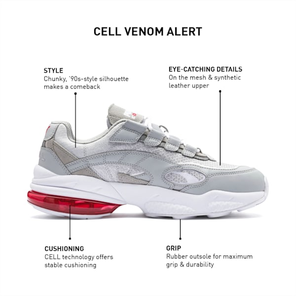 CELL Venom Alert Shoes, High Rise-Puma White, extralarge-IND