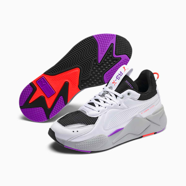 RS-X Softcase Trainers, Puma White-Puma Black, extralarge