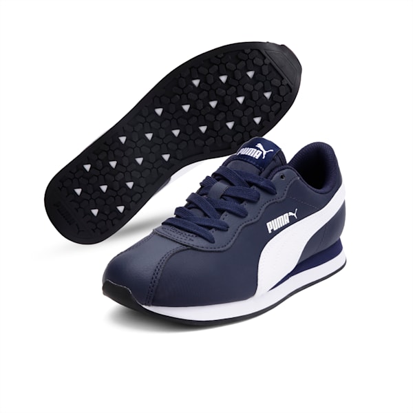 Turin II Youth Shoes, Peacoat-Puma White, extralarge-IND