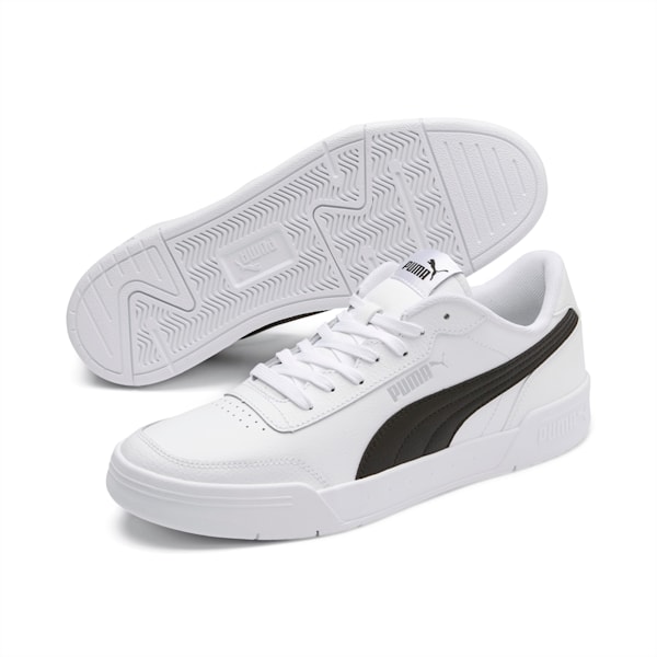 Caracal Unisex Sneakers, Puma White-Puma Black, extralarge-IND