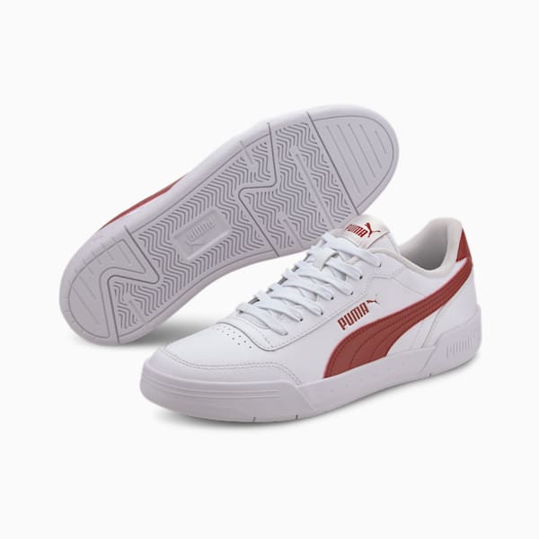 Tenis para hombre Caracal, Puma White-Red Dahlia, extralarge