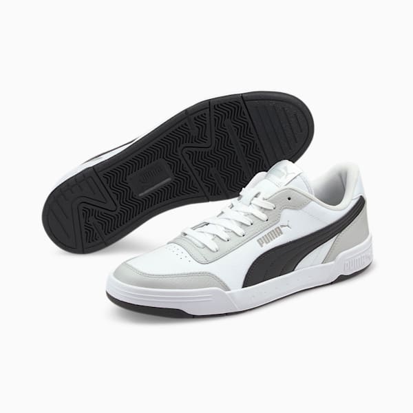 Caracal Men's Sneakers, Puma White-Puma Black-Gray Violet, extralarge