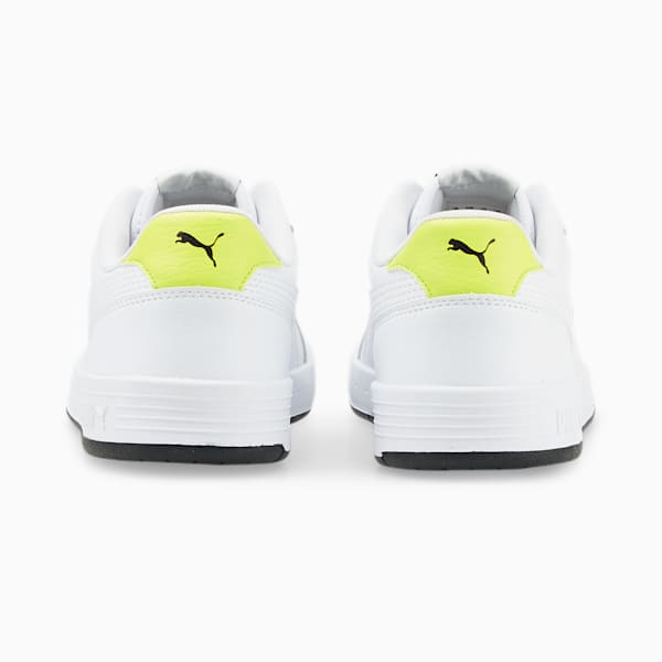 Caracal Men's Sneakers, Puma White-Puma White-Limepunch, extralarge