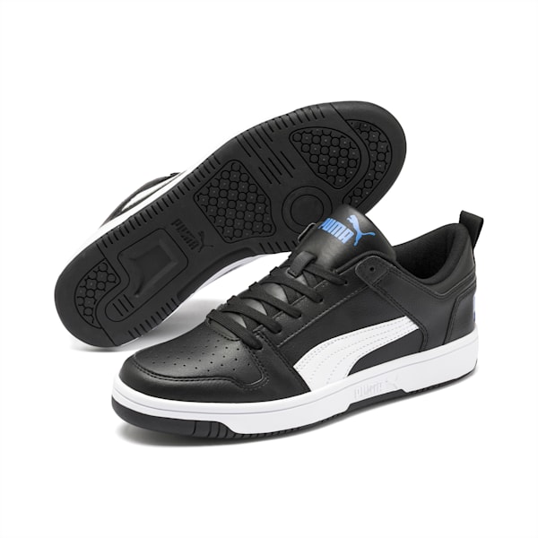 PUMA Rebound LayUp Lo Sneakers, Puma Black-Puma White-Palace Blue, extralarge