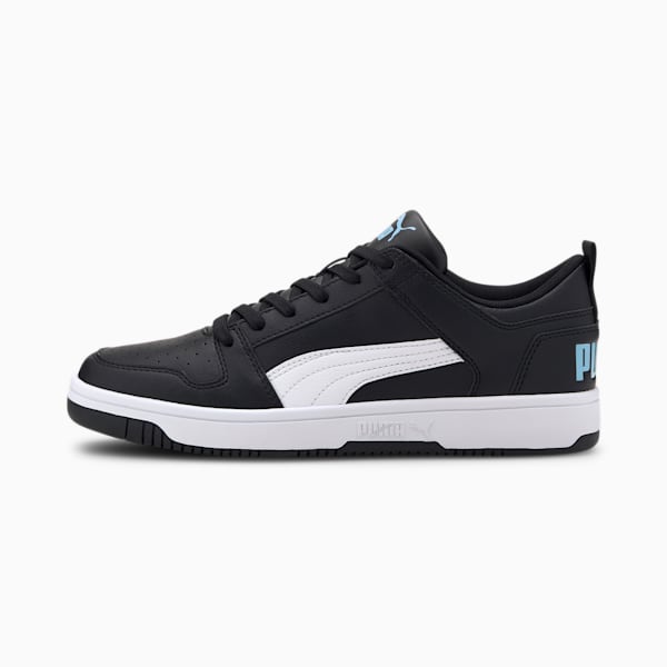 PUMA Rebound LayUp Lo Sneakers, Puma Black-Puma White-Palace Blue, extralarge