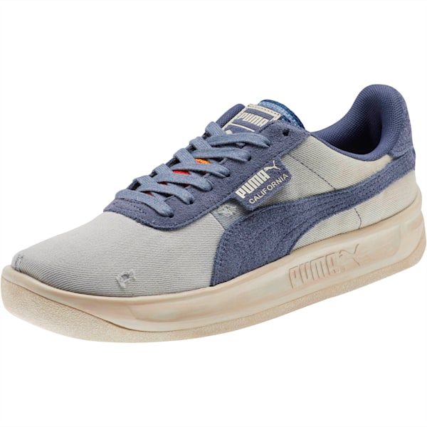 California Dark Vintage Men's Sneakers, Blue Indigo-Birch, extralarge