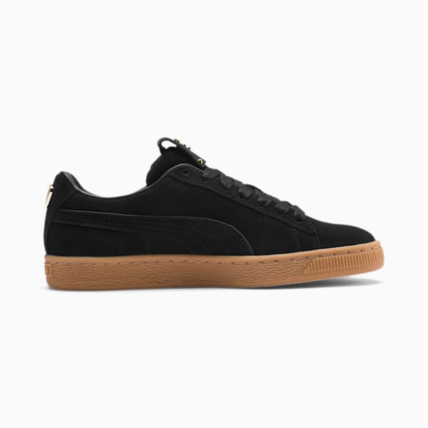 Suede Premium Logo Women's Sneakers, Puma Black, extralarge