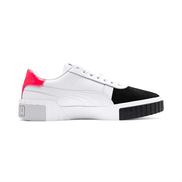 Cali Remix Women's Sneakers, Puma White-Puma Black, extralarge