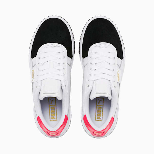 Cali Remix Women's Sneakers, Puma White-Puma Black, extralarge