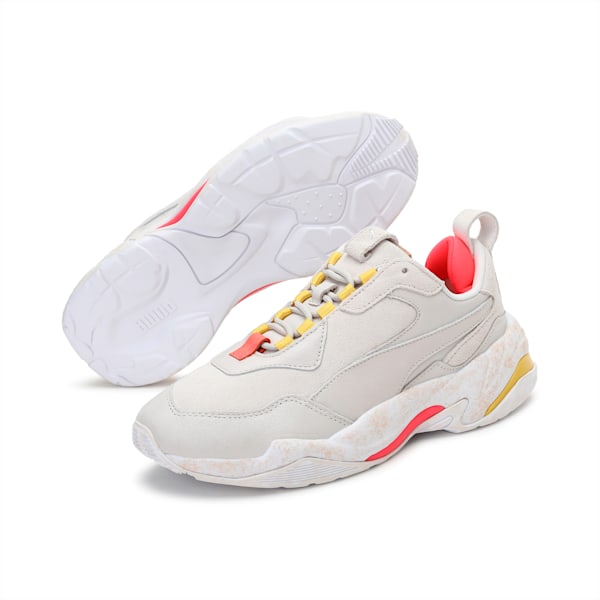 Thunder Distressed Women's Trainers, Pastel Parchment-Puma Silver, extralarge-IND