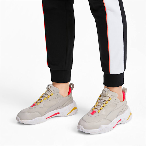 Thunder Distressed Women's Trainers, Pastel Parchment-Puma Silver, extralarge-IND
