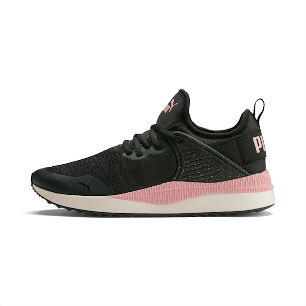Pacer Next Cage Glitter Sneakers, Puma Black-Bridal Rose-Pastel Parchment, extralarge