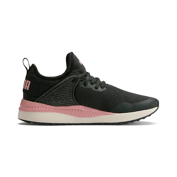 Pacer Next Cage Glitter Sneakers, Puma Black-Bridal Rose-Pastel Parchment, extralarge