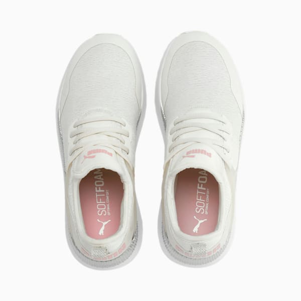 Pacer Next Cage Glitter Sneakers, Pastel Parchment-Bridal Rose-Puma White-Puma Silver, extralarge