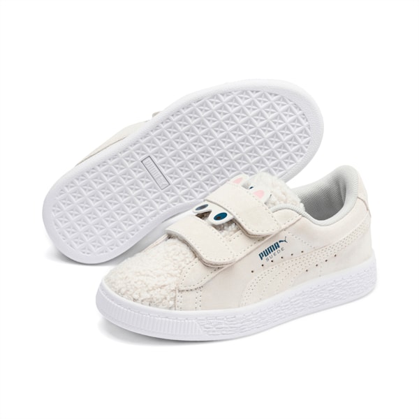 Suede Winter Monster Little Kids' Shoes, High Rise-Galaxy Blue, extralarge