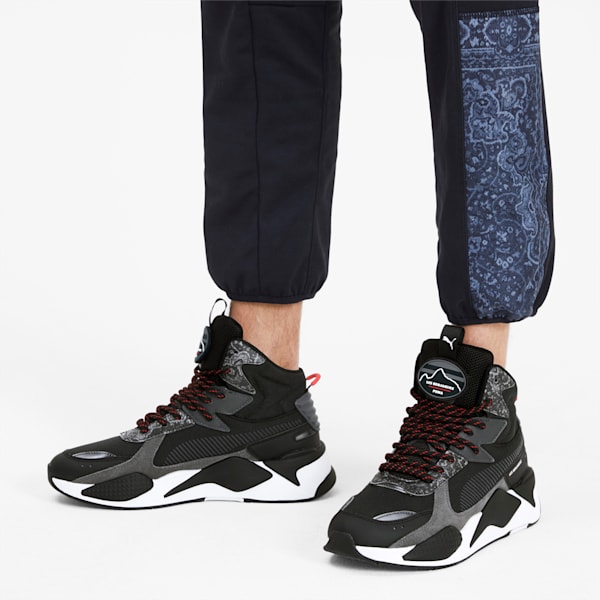 PUMA x LES BENJAMINS RS-X Mid Sneakers, Puma Black, extralarge