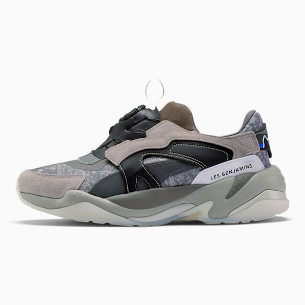 PUMA x LES BENJAMINS Thunder DISC Sneakers, Steel Gray-Asphalt, extralarge