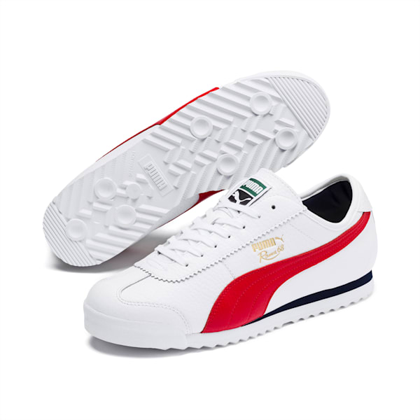 Roma '68 Vintage Sneakers, Puma White-High Risk Red, extralarge