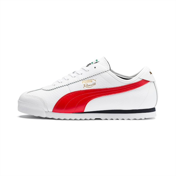Roma '68 Vintage Sneakers, Puma White-High Risk Red, extralarge