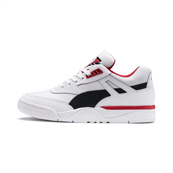 Palace Guard  Basketball Shoes, Puma White-Puma Black-High Risk Red, extralarge-IND