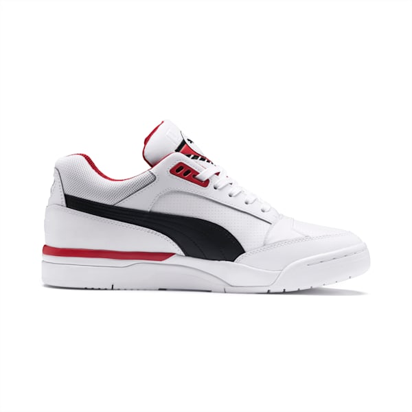 Palace Guard  Basketball Shoes, Puma White-Puma Black-High Risk Red, extralarge-IND