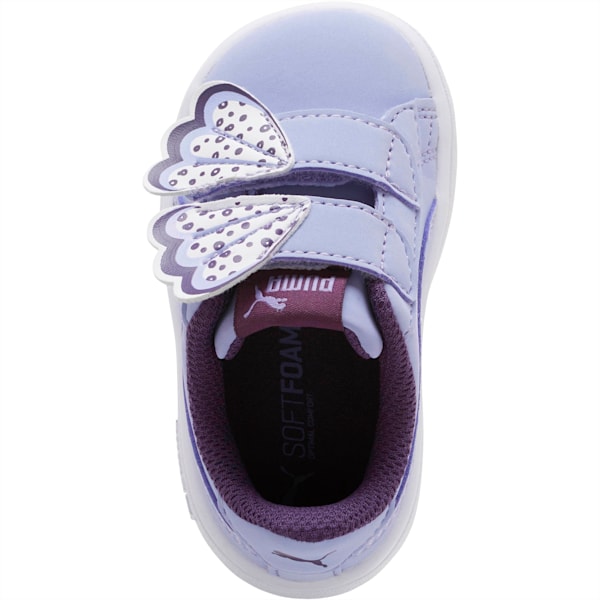 PUMA Smash v2 Butterfly AC Toddler Shoes, Sweet Lavender-Indigo-Puma White, extralarge