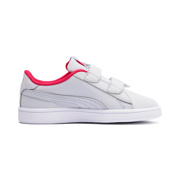 Puma Smash v2 Butterfly Little Kids' Shoes, Heather-Nrgy Rose-Puma White, extralarge