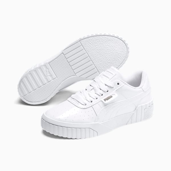 Cali Patent Sneakers JR, Puma White-Puma White, extralarge