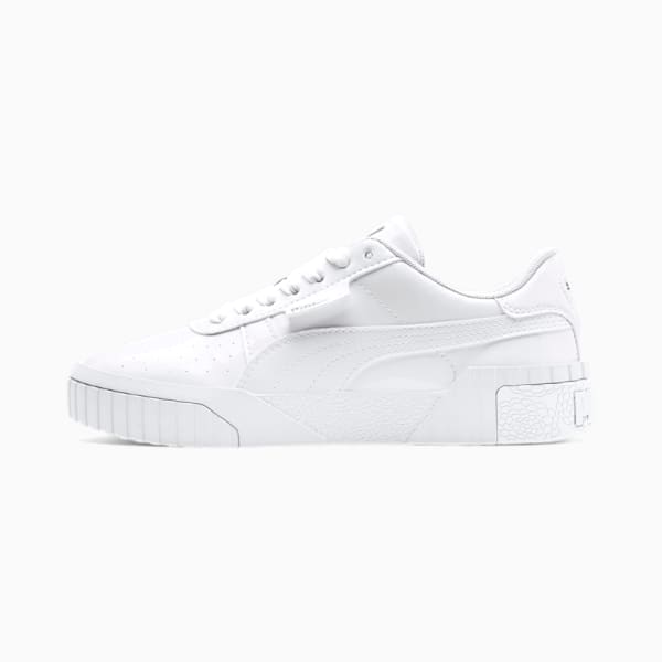 Cali Patent Sneakers JR, Puma White-Puma White, extralarge