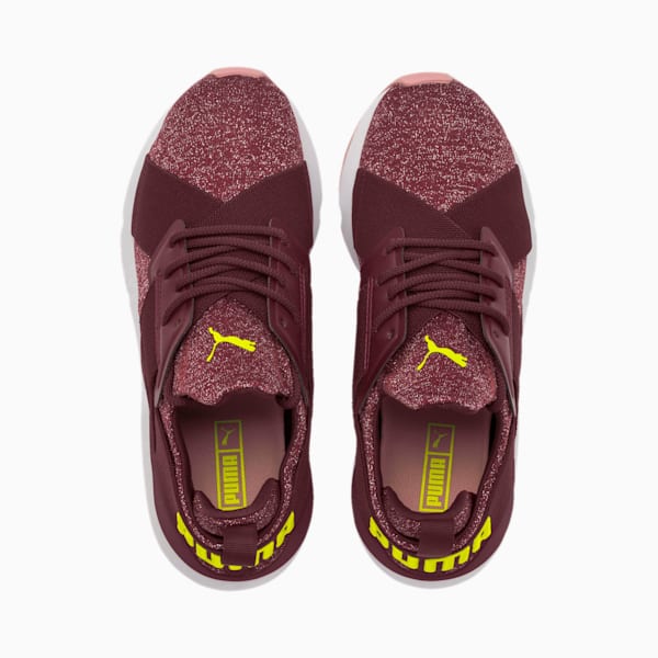 Muse Shift Sneakers JR, Vineyard Wine-Yellow Alert, extralarge