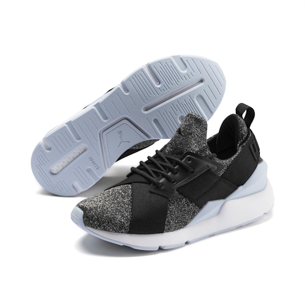 Muse Shift Sneakers JR, Puma Black-Heather, extralarge