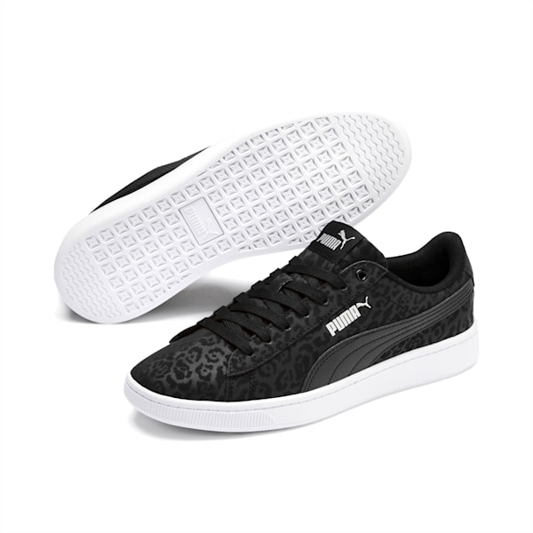 PUMA Vikky v2 Wildcat Women's Sneakers, Puma Black-Puma Silver-White, extralarge