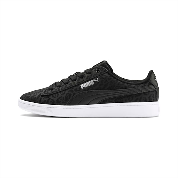 PUMA Vikky v2 Wildcat Women's Sneakers, Puma Black-Puma Silver-White, extralarge