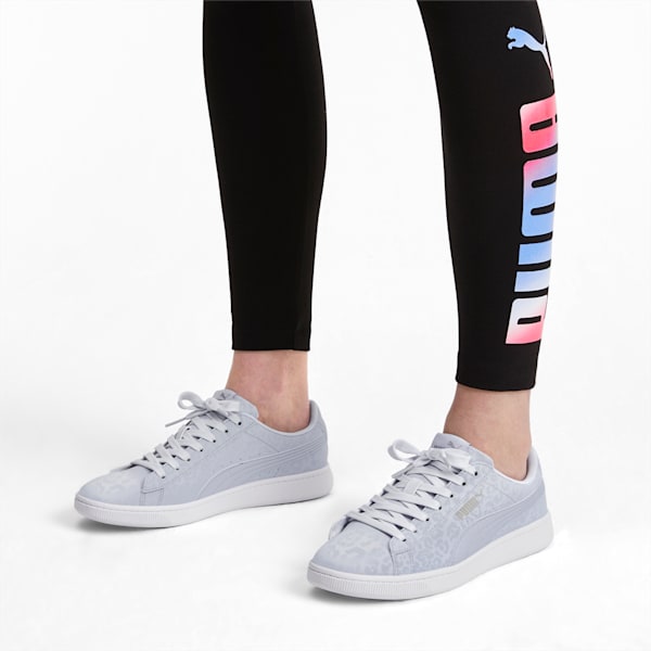 PUMA Vikky v2 Wildcat Women's Sneakers, Heather-Puma Silver-White, extralarge