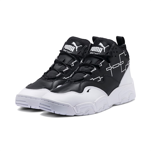 Source Mid Bracket Sneakers, Puma Black-Puma White, extralarge