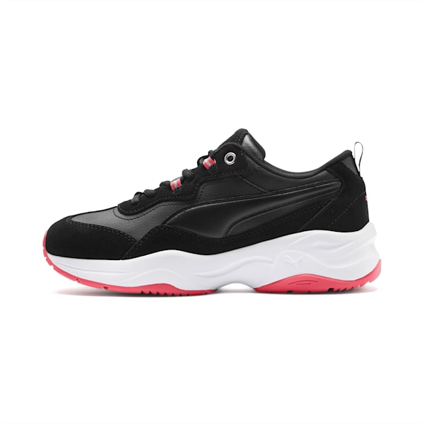 Cilia Suede SoftFoam+ IMEVA Women's Training Shoes, Black-C Coral-Silver-White, extralarge-SEA