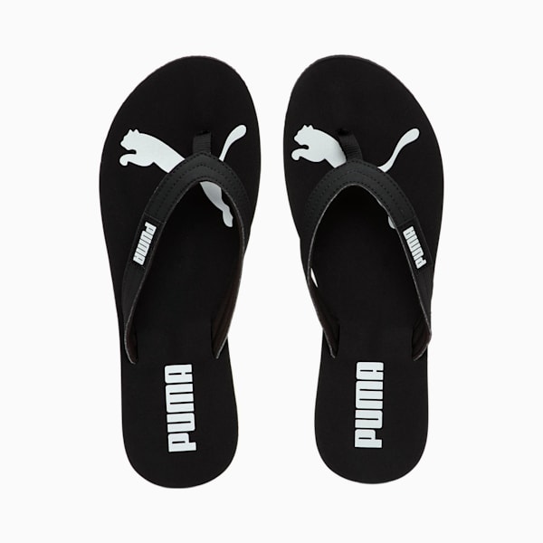 PUMA Cozy Flip Women’s Sandals, Puma Black-Puma Silver, extralarge