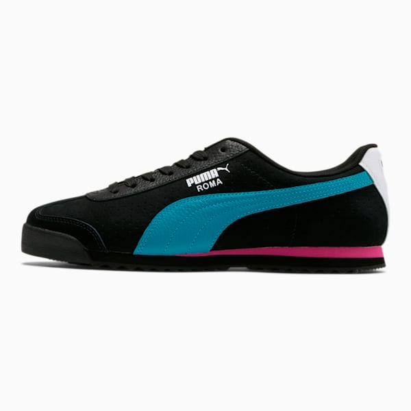 Roma XTG Perf Men’s Sneakers, Puma Black-Puma White-Caribbean Sea, extralarge