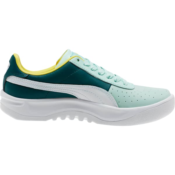 California PUMA Logo Women’s Sneakers, Fair Aqua-Puma White, extralarge