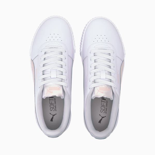 Carina Leather SoftFoam Women's Sneakers, Puma White-Rosewater-Rosewater, extralarge-IND