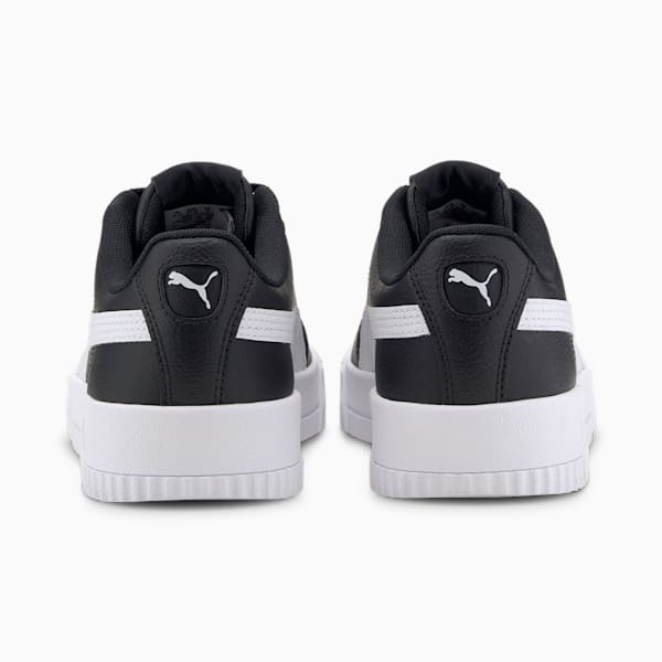 Carina Leather Women's Trainers, Puma Black-Puma White-Puma White, extralarge-GBR