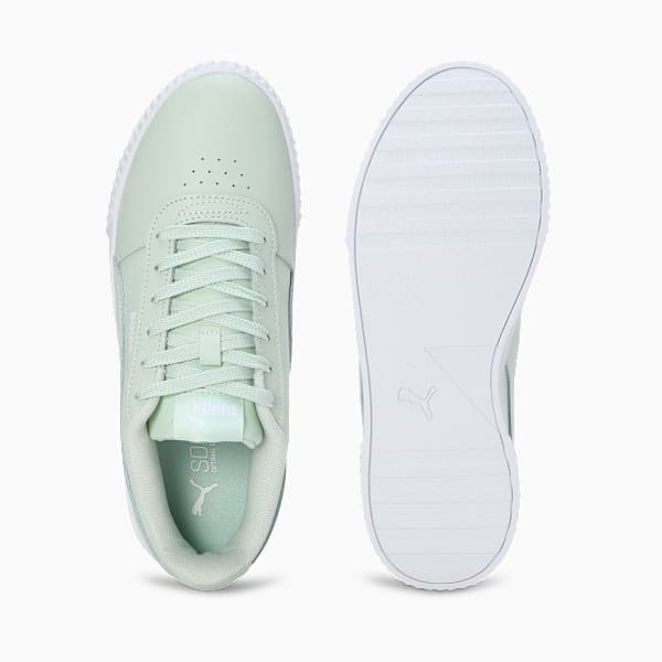 Carina Leather SoftFoam Women's Sneakers, Bok Choy-Puma White, extralarge-IND