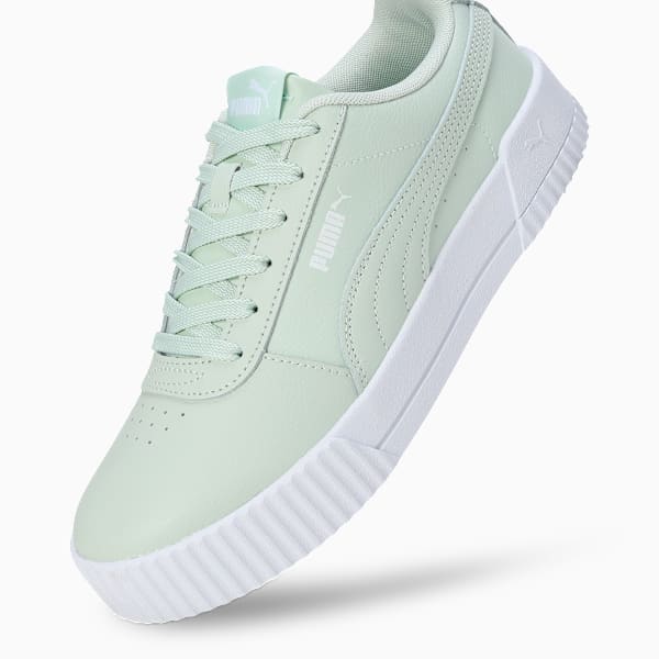 Carina Leather SoftFoam Women's Sneakers, Bok Choy-Puma White, extralarge-IND