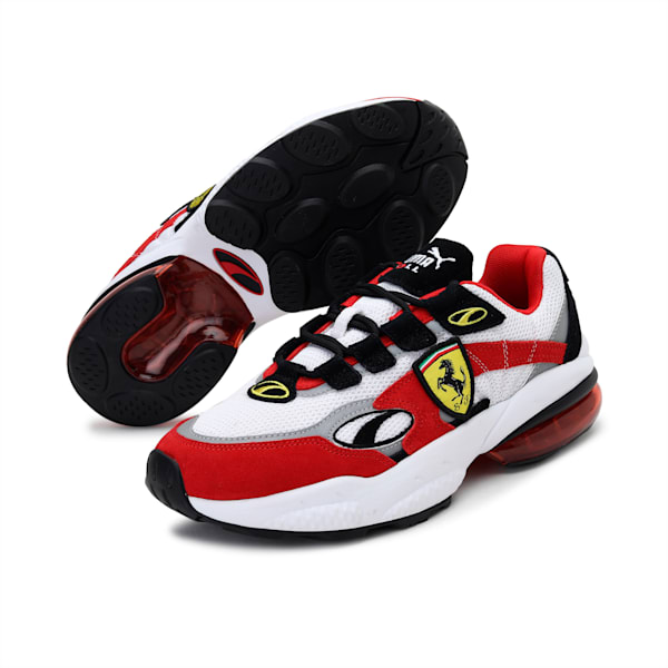 Ferrari Cell Venom Shoes, Puma White-Rosso Corsa, extralarge-IND