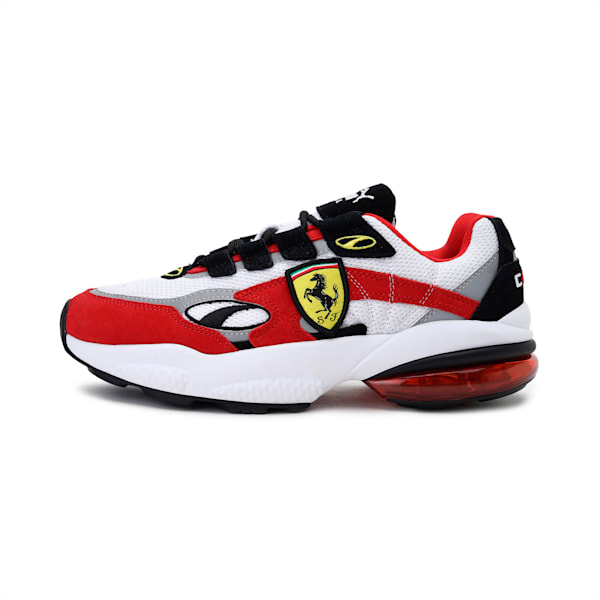 Ferrari Cell Venom Shoes, Puma White-Rosso Corsa, extralarge-IND